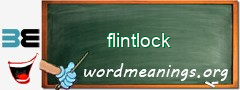 WordMeaning blackboard for flintlock